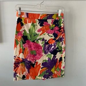 J.crew Classic Pencil Skirt- Size 0- Floral Print
